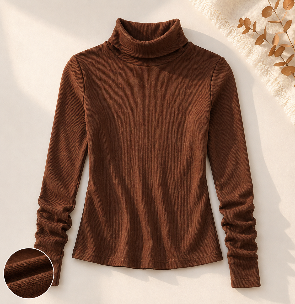 🤎 Polera Morley Cuello Alto Manga Larga Premium ✨