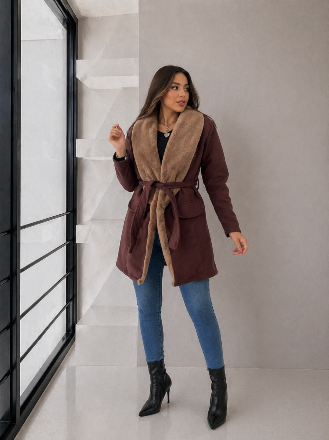 🧥 Tapado Victoria con Piel Rabbit ✨