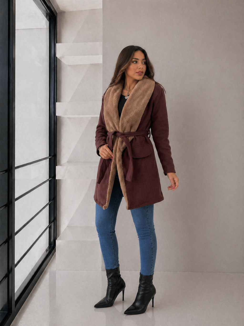 🧥 Tapado Victoria con Piel Rabbit ✨
