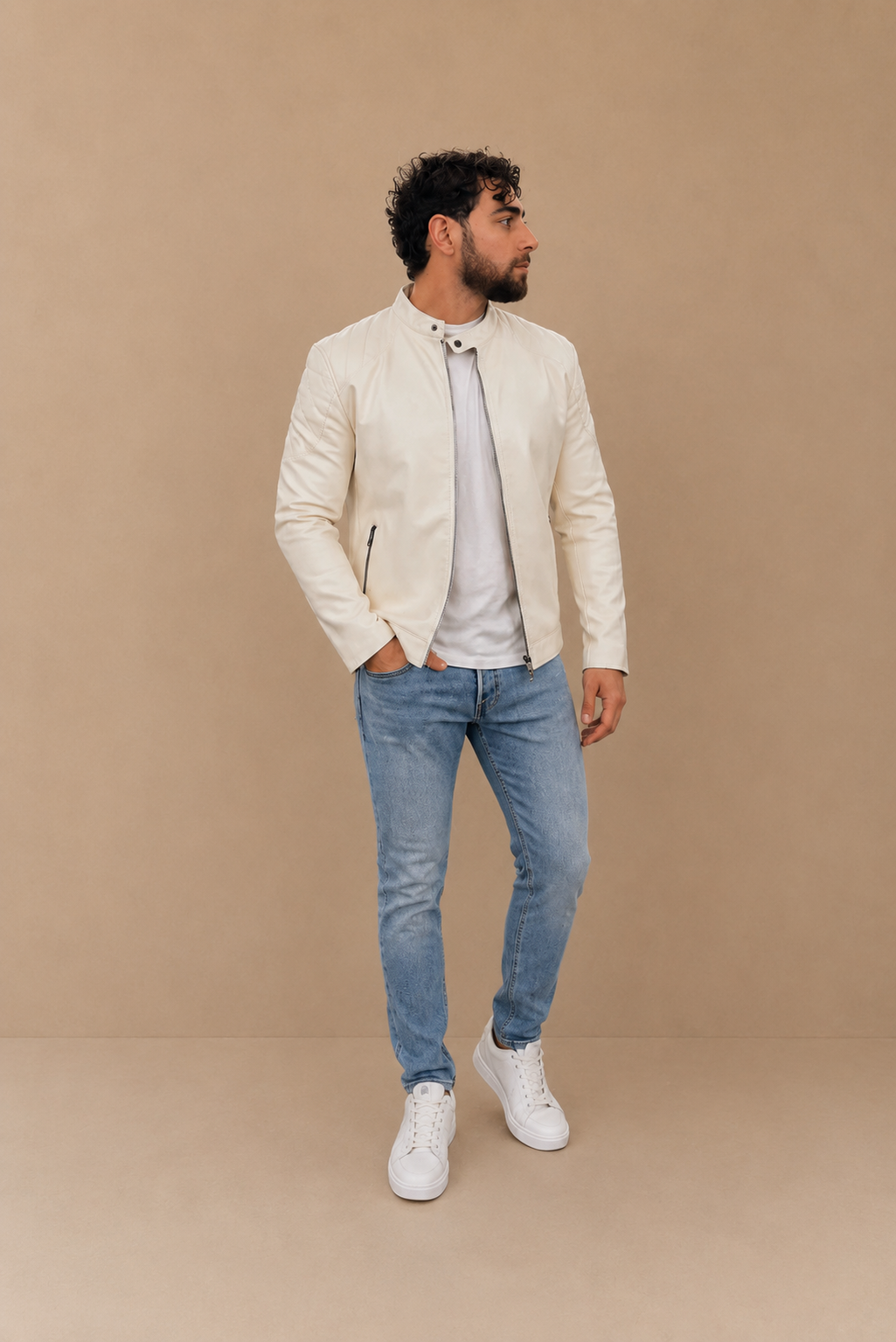 Campera EcoCuero con Piel Premium 🤍