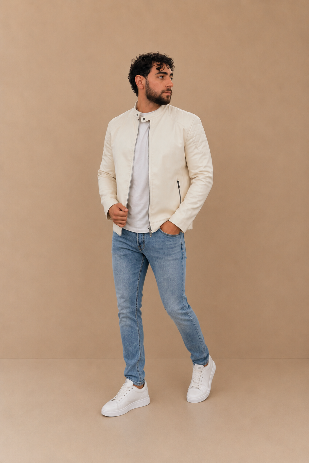 Campera EcoCuero con Piel Premium 🤍