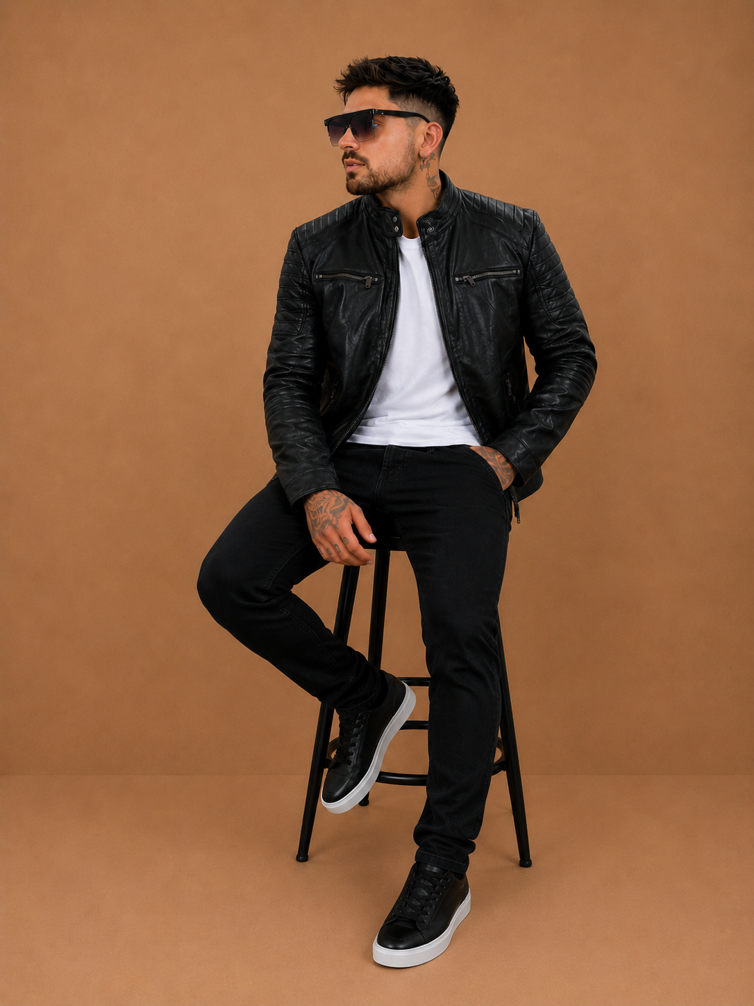 Campera EcoCuero Cierre de Hierro Premium 🖤
