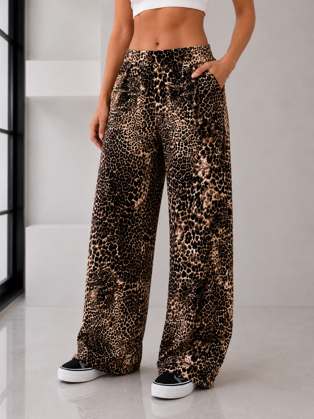 🐆 Wide Leg Print