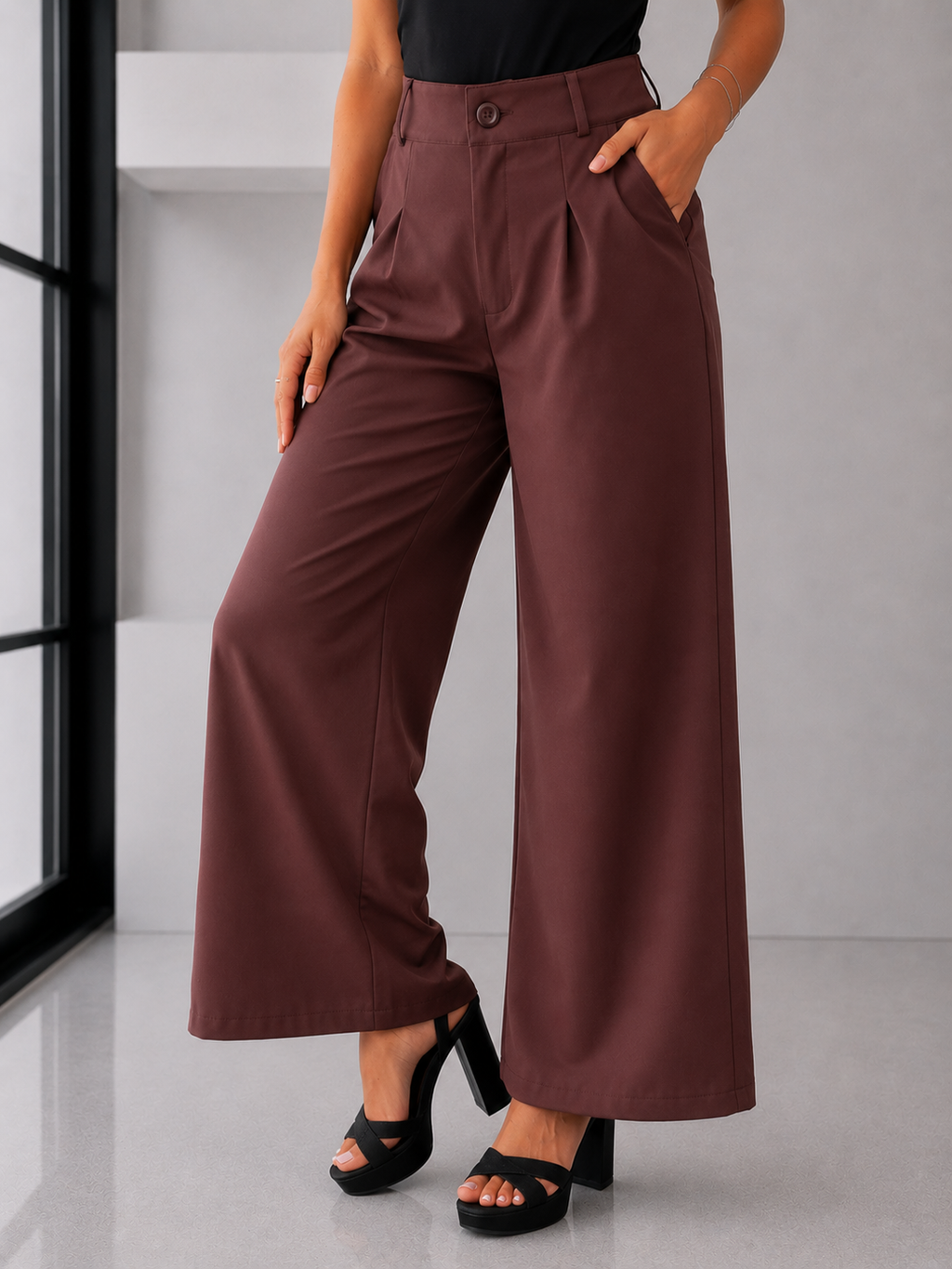 🤎 Pantalón Sastrero Palazzo