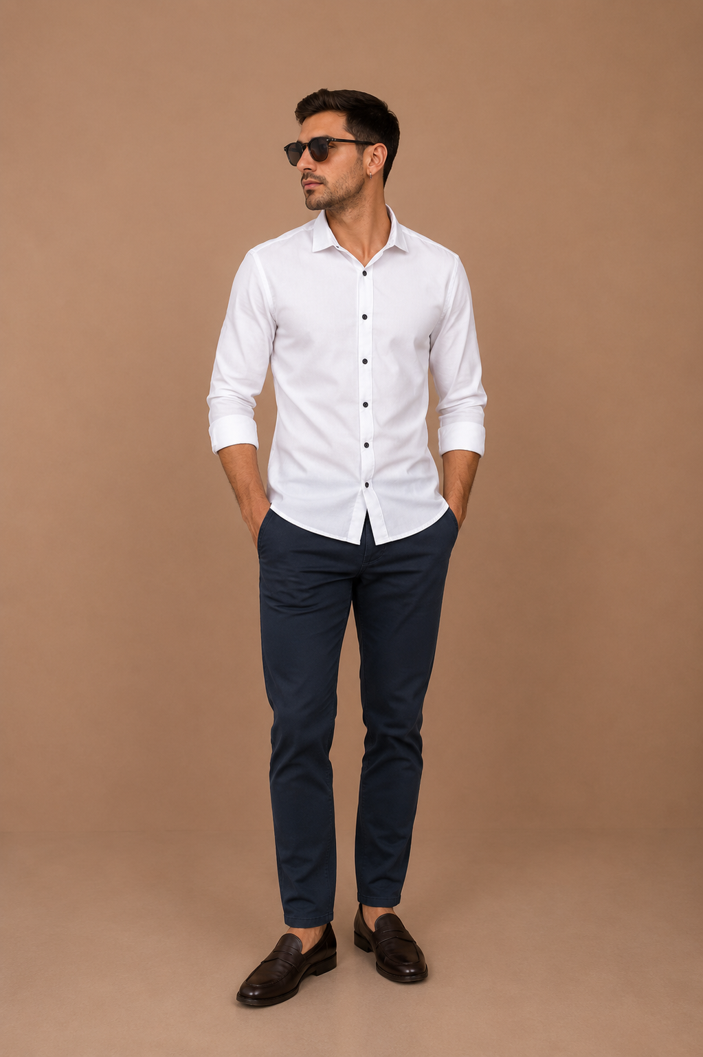 Camisa Poplin Premium Blanca ✨