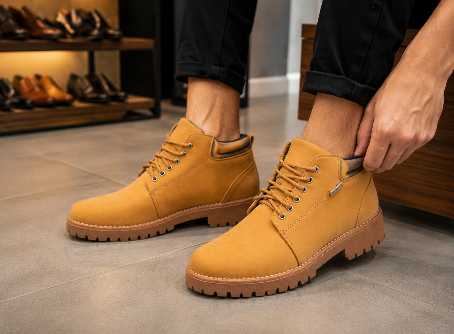 Borcegos Urban Force Camel 🥾🔥